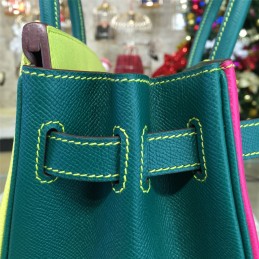 Replica Hermes Pink Colorblock Birkin 35 Bag