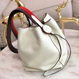 Replica Hermes White Licol 17 Bag