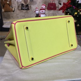 Replica Hermes Yellow Fuchsia Birkin 35 Bag