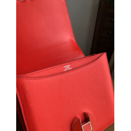 Replica Hermes Red 2002 20 Palladium Hardware Bag