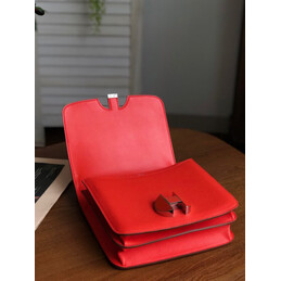 Replica Hermes Red 2002 20 Palladium Hardware Bag