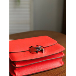 Replica Hermes Red 2002 20 Palladium Hardware Bag