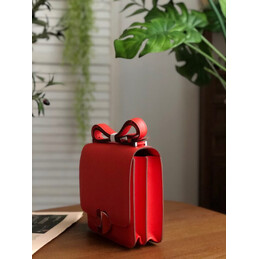 Replica Hermes Red 2002 20 Palladium Hardware Bag