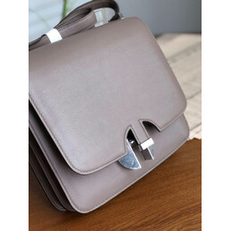 Replica Hermes Taupe 2002 20 Palladium Hardware Bag