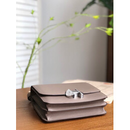 Replica Hermes Taupe 2002 20 Palladium Hardware Bag