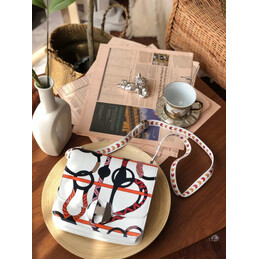 Replica Hermes White Multicolor Print 2002 20 Bag