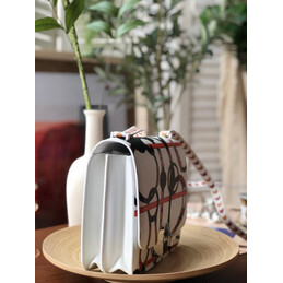 Replica Hermes White Multicolor Print 2002 20 Bag