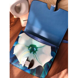 Replica Hermes Blue White Print 2002 20 Bag