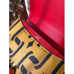 Replica Hermes Red Yellow Print 2002 20 Bag