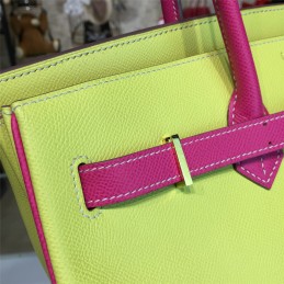 Replica Hermes Yellow Fuchsia Birkin 35 Bag