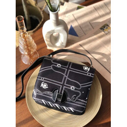 Replica Hermes Black White Print 2002 20 Bag