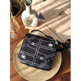 Replica Hermes Black White Print 2002 20 Bag