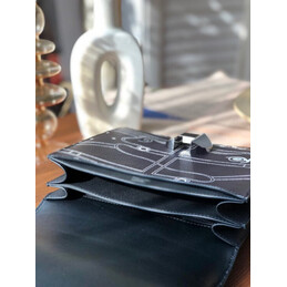 Replica Hermes Black White Print 2002 20 Bag