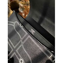 Replica Hermes Black White Print 2002 20 Bag