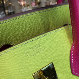 Replica Hermes Yellow Fuchsia Birkin 35 Bag