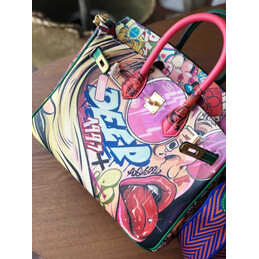 Replica Hermes Multicolor Print Birkin 25 Bag
