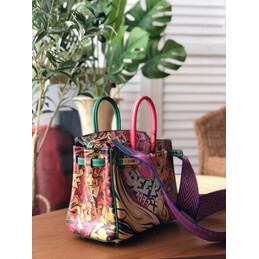 Replica Hermes Multicolor Print Birkin 25 Bag