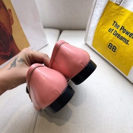 Replica Hermes Pink Leather Loafer