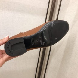 Replica Hermes Brown Pointed Ankle Boot