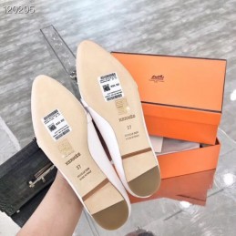 Replica Hermes White Buckle Loafer