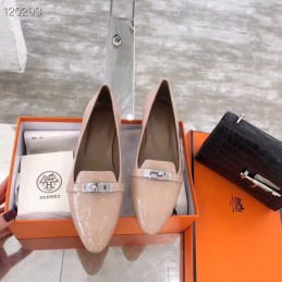 Replica Hermes Beige Buckle Loafer