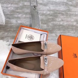 Replica Hermes Beige Buckle Loafer