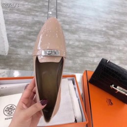 Replica Hermes Beige Buckle Loafer