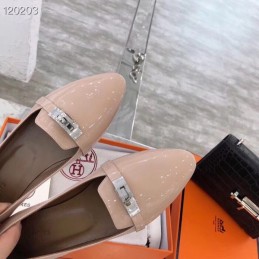 Replica Hermes Beige Buckle Loafer