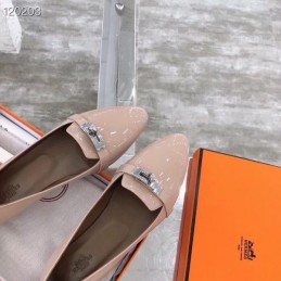 Replica Hermes Beige Buckle Loafer