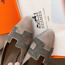 Replica Hermes Beige H Cutout Mule