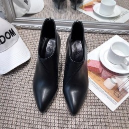 Replica Hermes Black Pointed Heel Boot