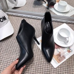 Replica Hermes Black Pointed Heel Boot