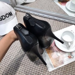 Replica Hermes Black Pointed Heel Boot