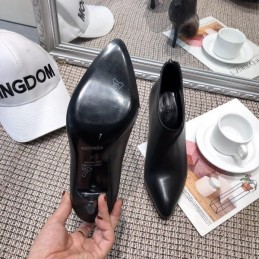 Replica Hermes Black Pointed Heel Boot