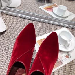 Replica Hermes Red Pointed Heel Boot