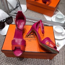 Replica Hermes Fuchsia H Heel Sandal