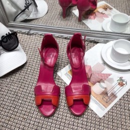 Replica Hermes Fuchsia H Heel Sandal