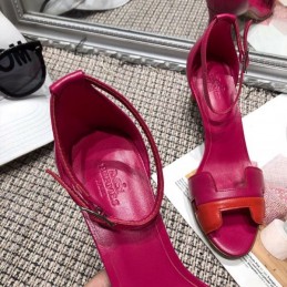 Replica Hermes Fuchsia H Heel Sandal