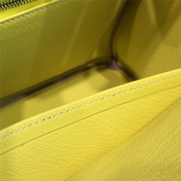 Replica Hermes Yellow Birkin 35 Bag Silver Chain