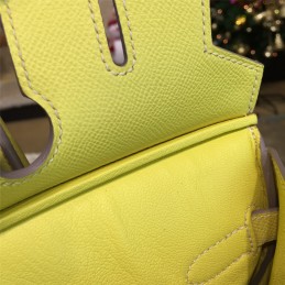 Replica Hermes Yellow Birkin 35 Bag Silver Chain