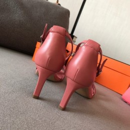 Replica Hermes Rose H Heel Sandal
