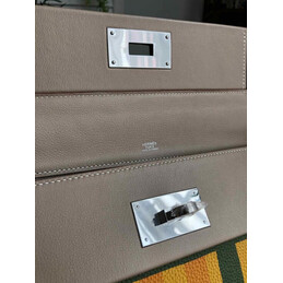 Replica Hermes Yellow Green Print Kelly 2424 29 Bag