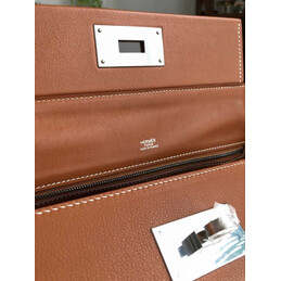 Replica Hermes Pink Blue Print Kelly 2424 29 Bag