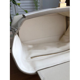 Replica Hermes White Kelly 2424 29 Gold Hardware Bag