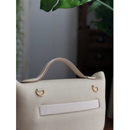 Replica Hermes White Kelly 2424 29 Gold Hardware Bag