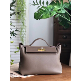 Replica Hermes Taupe Kelly 2424 29 Gold Hardware Bag