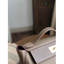 Replica Hermes Taupe Kelly 2424 29 Gold Hardware Bag