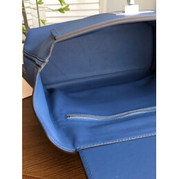 Replica Hermes Blue Kelly 2424 29 Palladium Hardware Bag