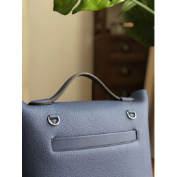 Replica Hermes Blue Kelly 2424 29 Palladium Hardware Bag