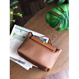 Replica Hermes Brown Kelly 2424 29 Gold Hardware Bag